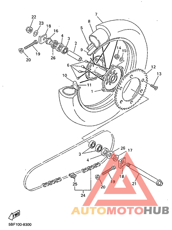 Переднее колесо