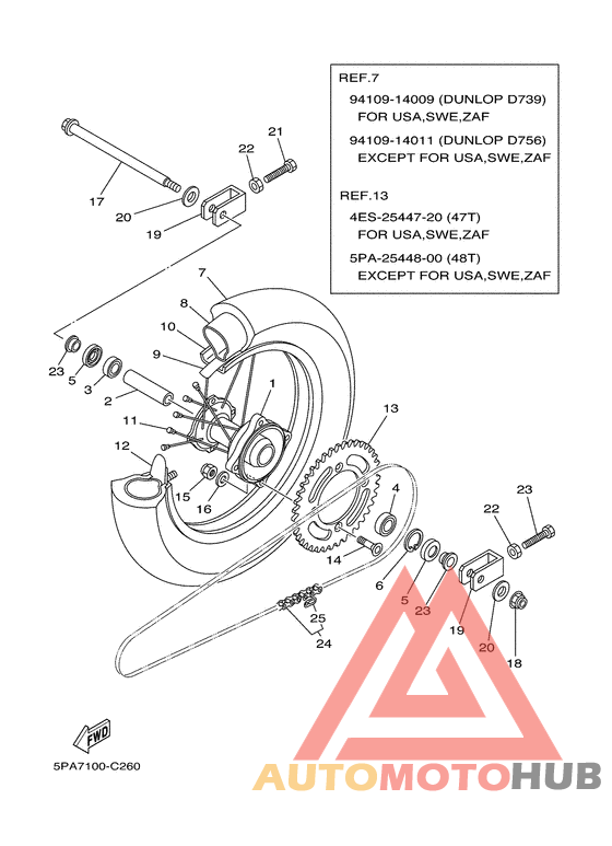 Переднее колесо