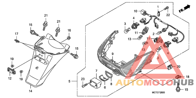 Taillight/rear fender