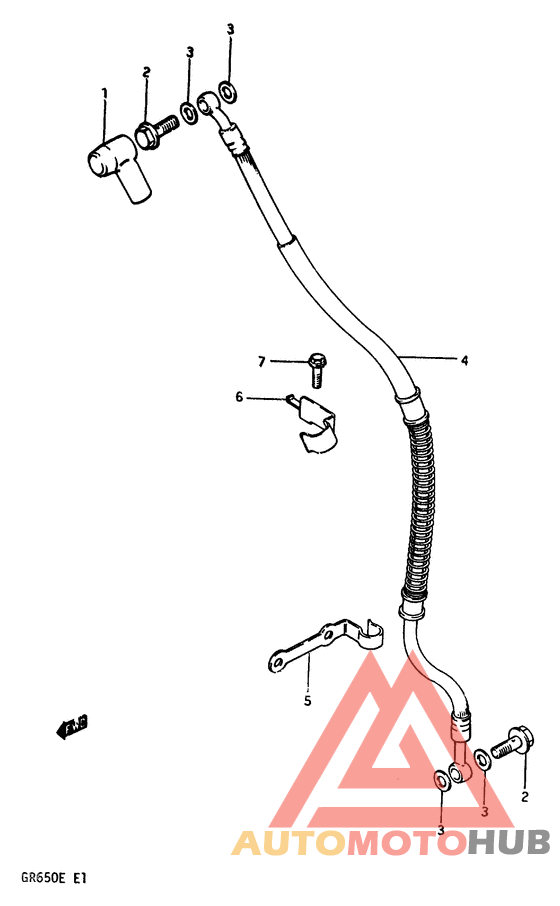 Передние тормозные трубки