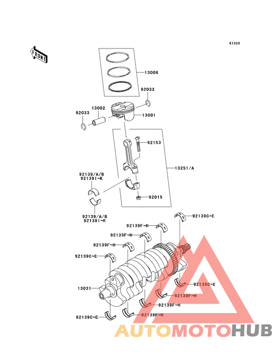 Crankshaft/piston