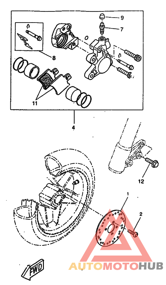 Передний суппорт