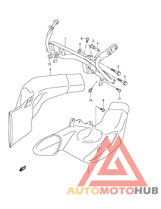 Cowl body installation parts