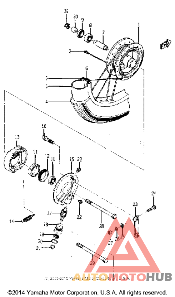 Переднее колесо