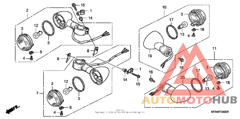 Front + rear turn signal