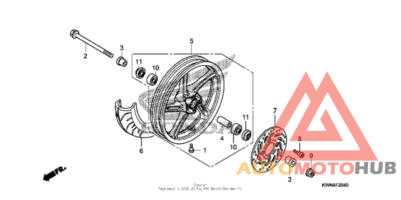 Переднее колесо