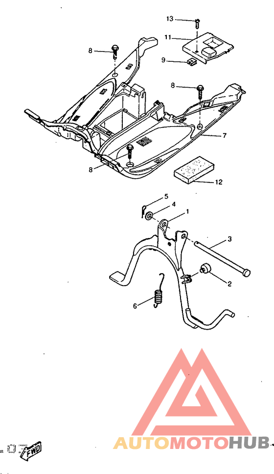 Stand. footrest