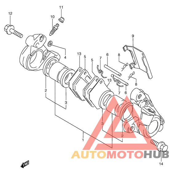 Передний суппорт