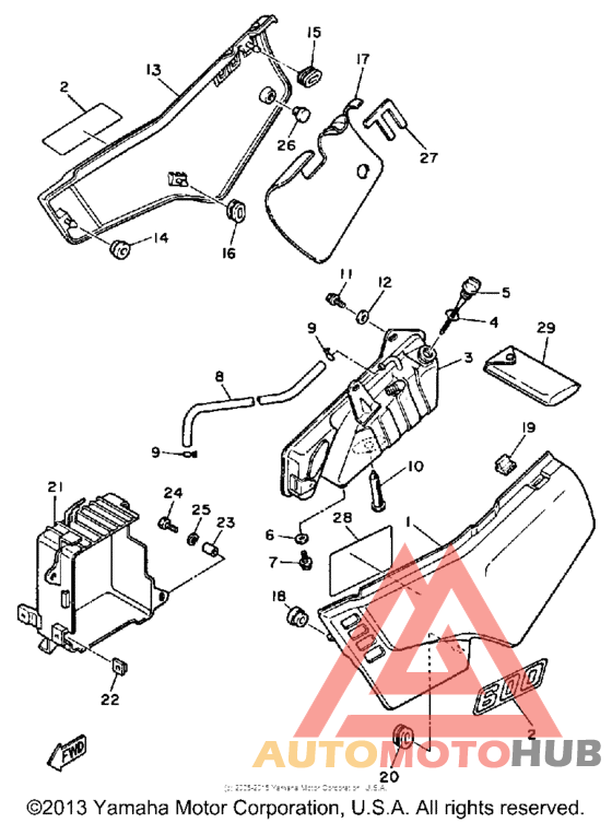 Side cover - oil tank