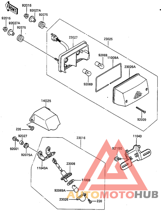Taillight unit ass`y