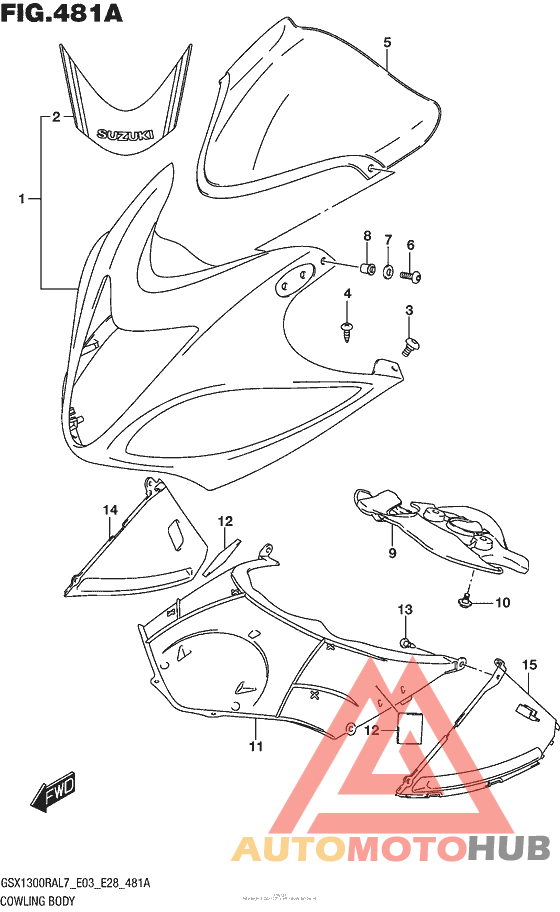 Cowling Body (Gsx1300Ral7 E03)