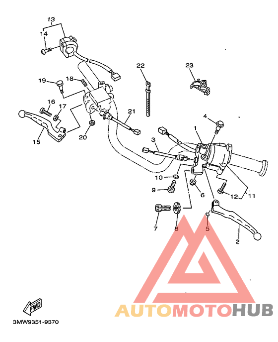 Handle switch. lever
