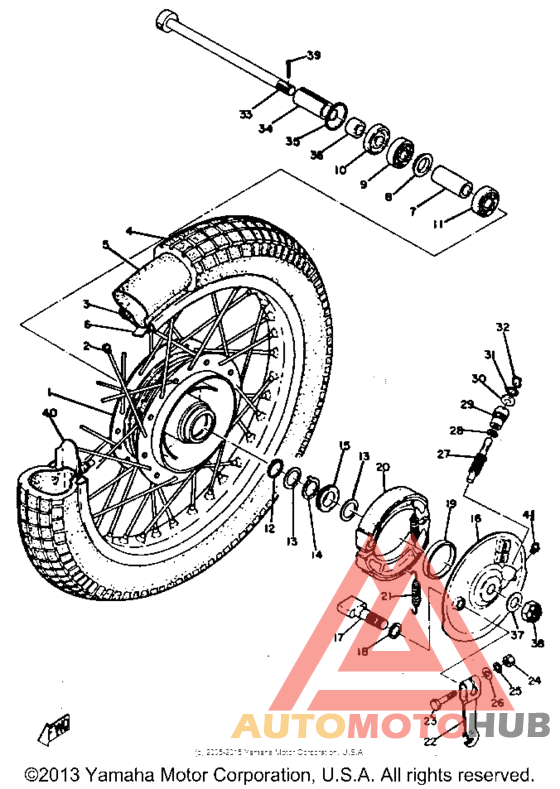 Переднее колесо