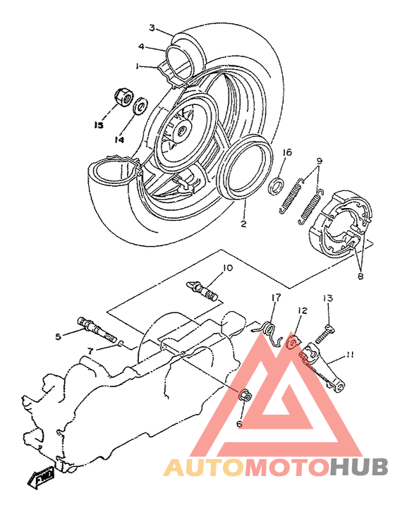 Переднее колесо