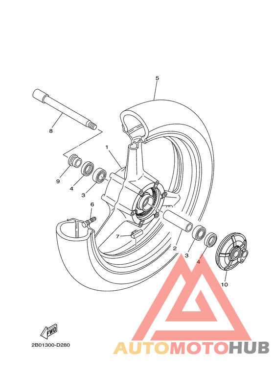 Переднее колесо
