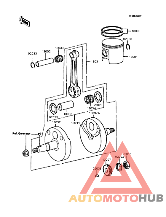 Crankshaft/piston