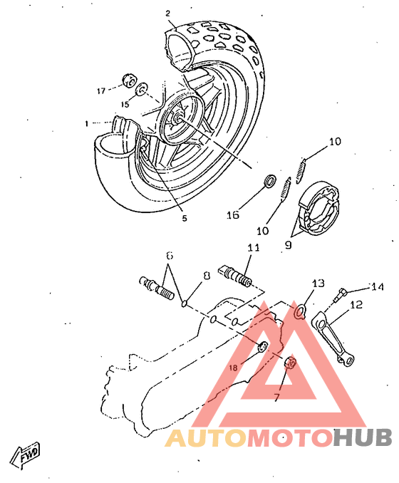 Переднее колесо