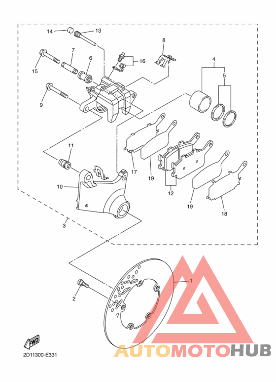 Задний суппорт
