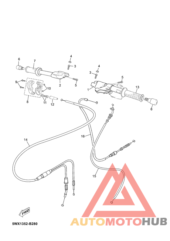 Steering handle & cable