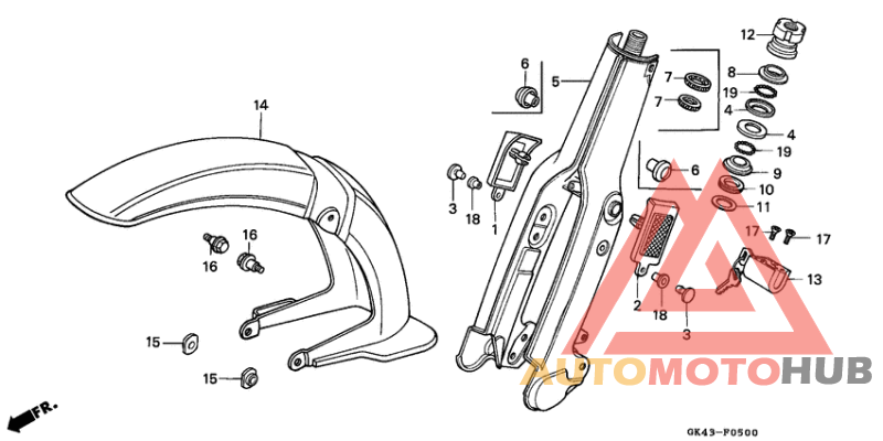 Front fork/front fender