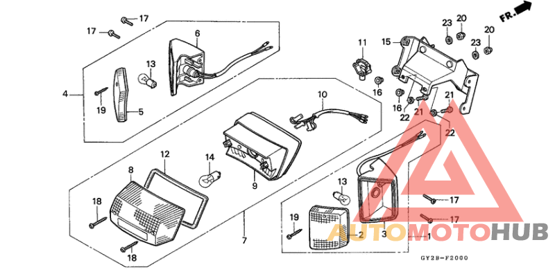 Taillight unit ass`y
