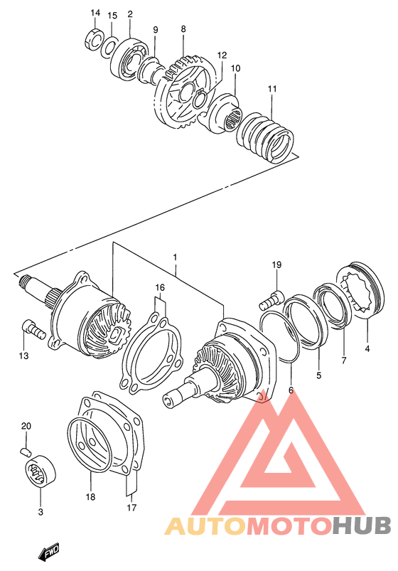 Secondary drive gear