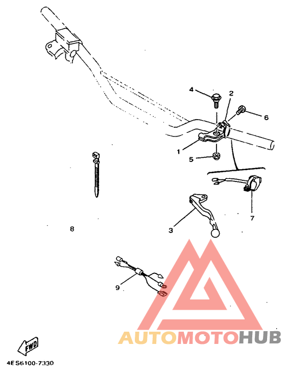 Handle switch. lever