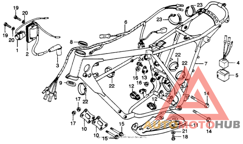 Frame + wire harness