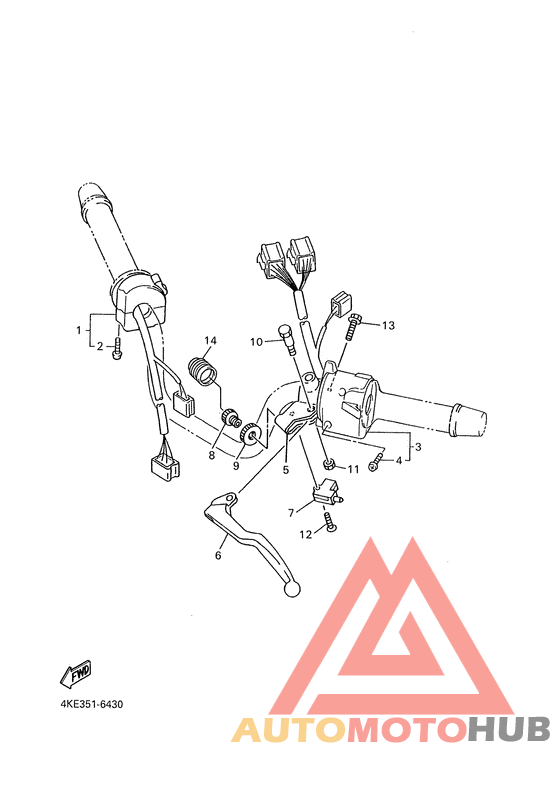 Handle switch. lever