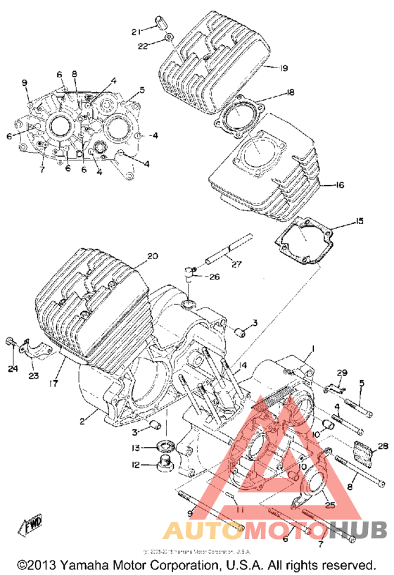 Crankcase cylinder