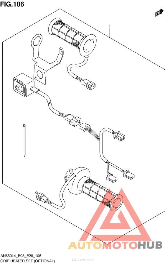Grip Heater Set (Optional) (An650L4 E33)