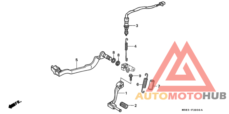 Brake pedal assy
