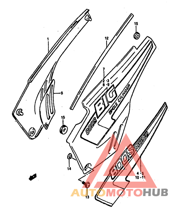 Обтекатель задний