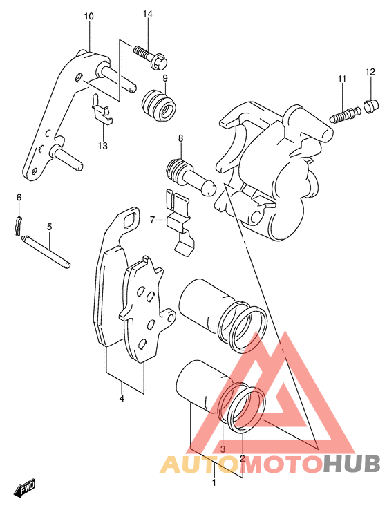 Передний суппорт