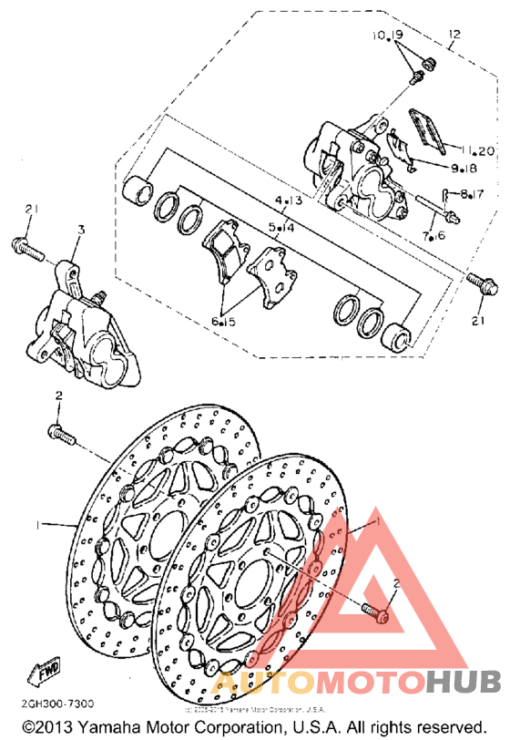 Передний суппорт