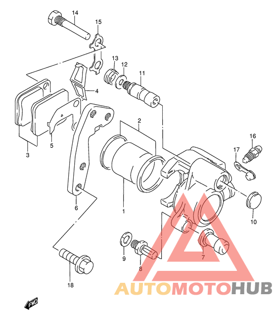 Передний суппорт
