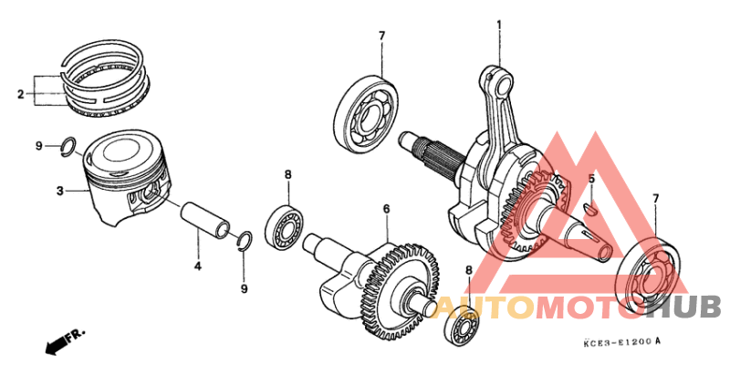 Crankshaft/piston