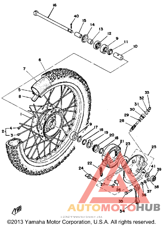 Переднее колесо