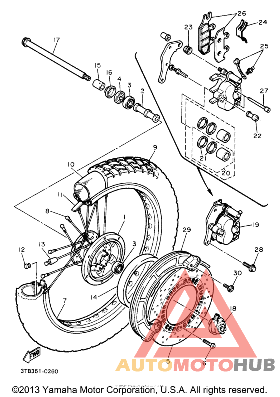 Переднее колесо