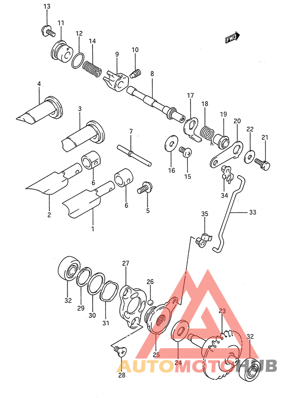 Клапан выхлопа