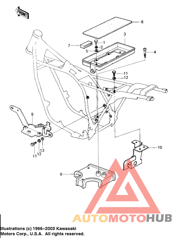 Battery case/electro bracket
