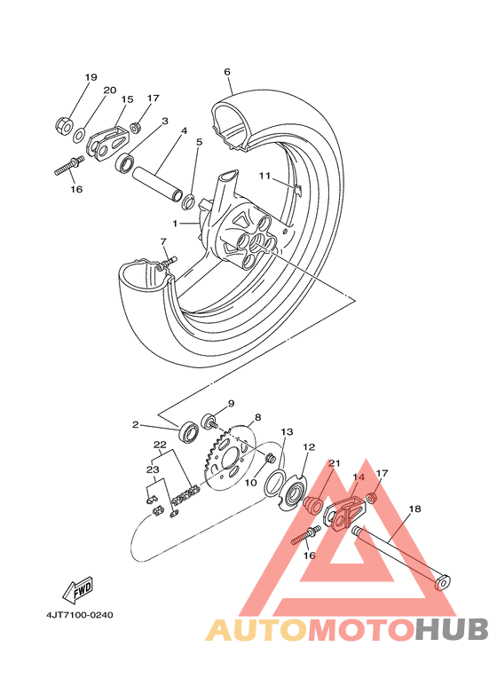 Переднее колесо
