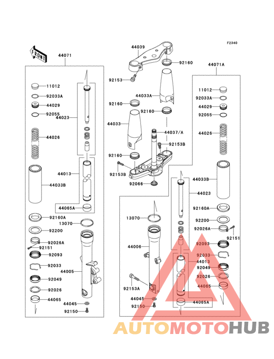 Front fork(-jkavn2d1 7a010827)