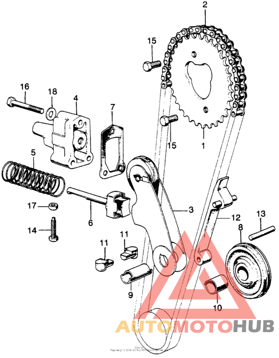 Cam chain + tensioner