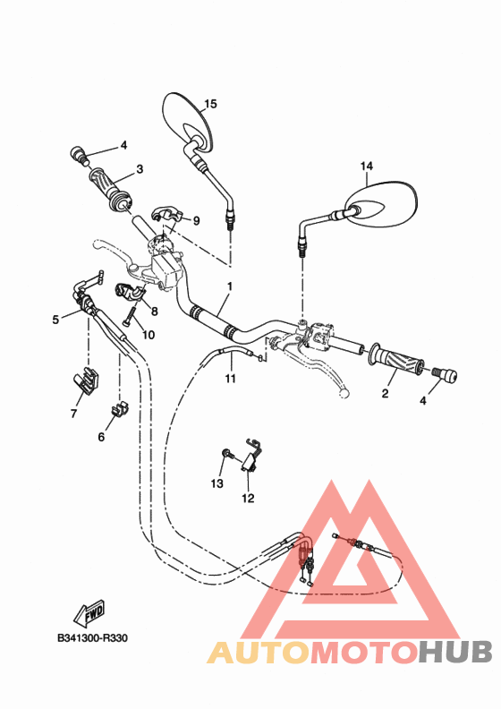 Steering handle & cable