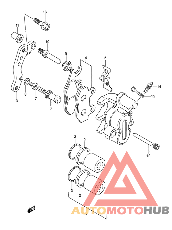 Передний суппорт