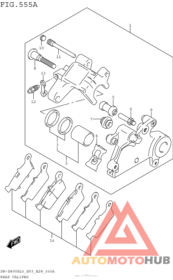 Задний суппорт