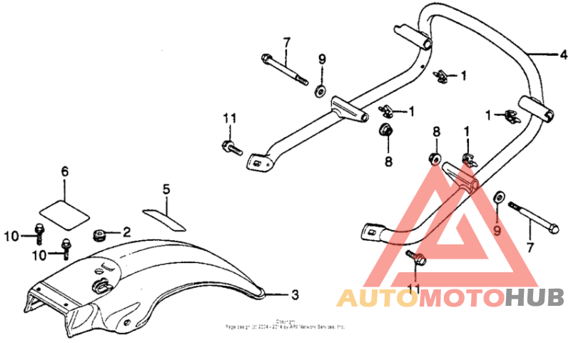 Rear fender + bumper