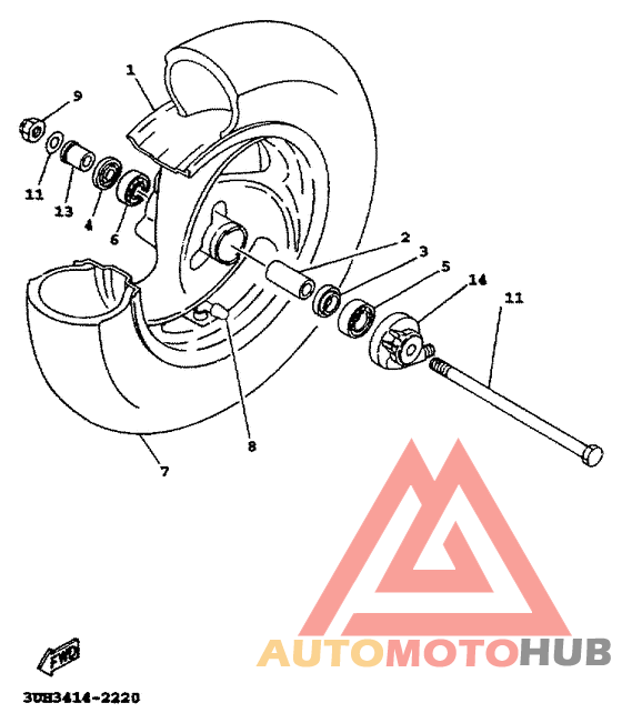 Переднее колесо