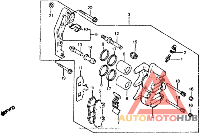 Front caliper 83-84